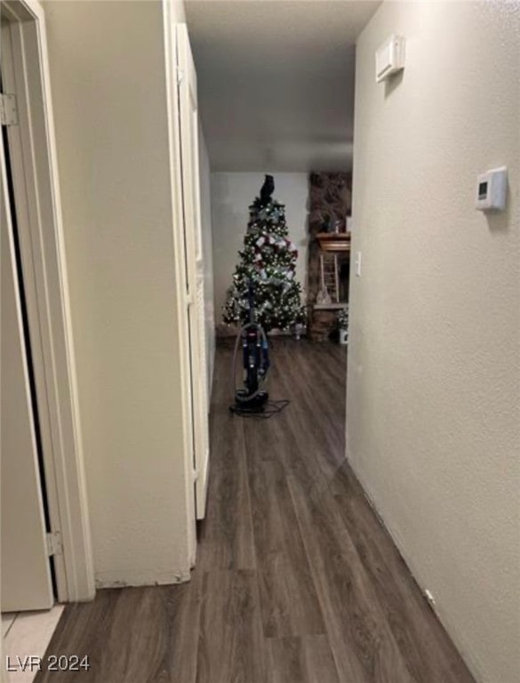 hallway featuring hardwood / wood-style flooring