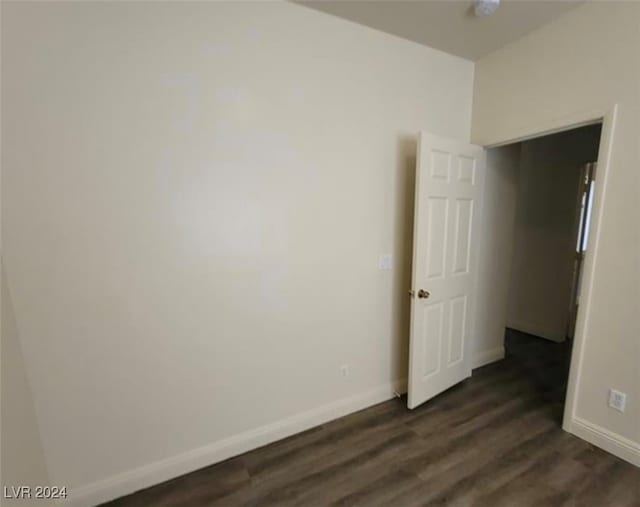 interior space featuring dark hardwood / wood-style flooring