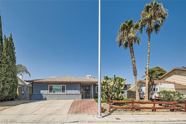 view of ranch-style house