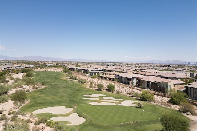 aerial view featuring a mountain view