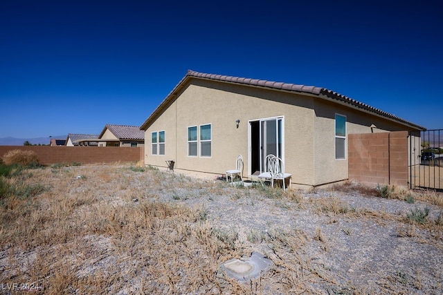 view of back of property