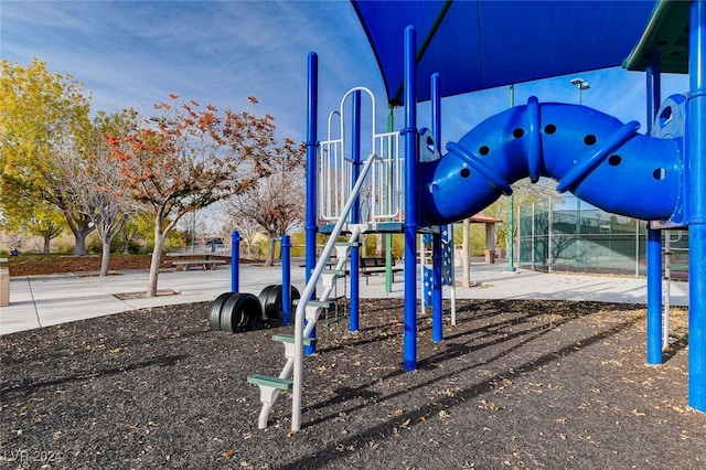 view of jungle gym