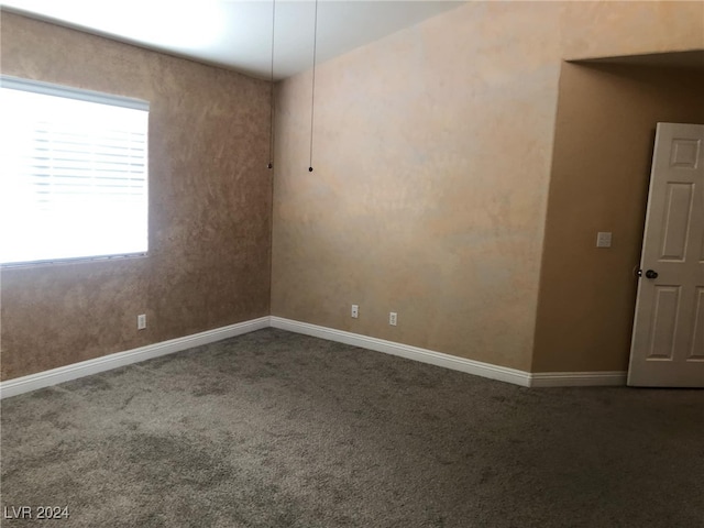 view of carpeted empty room