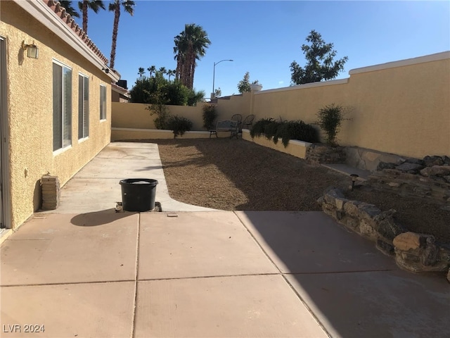 view of yard with a patio