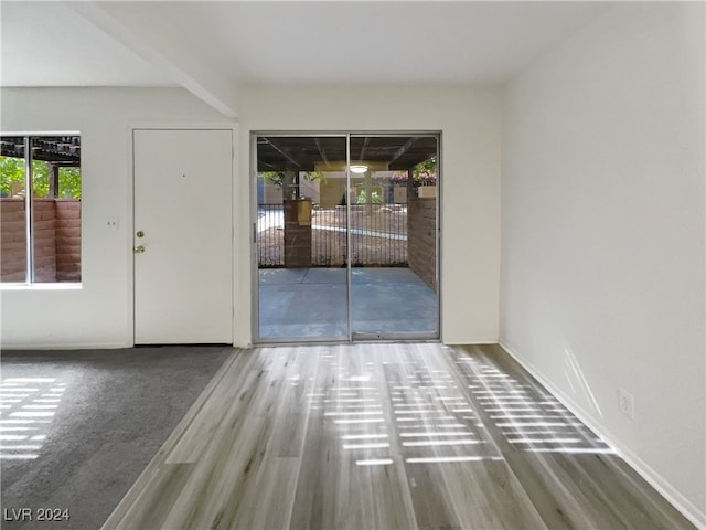 interior space featuring hardwood / wood-style flooring