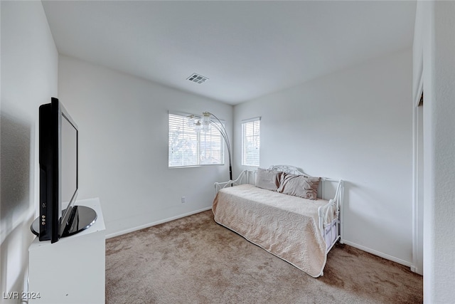 bedroom with carpet flooring