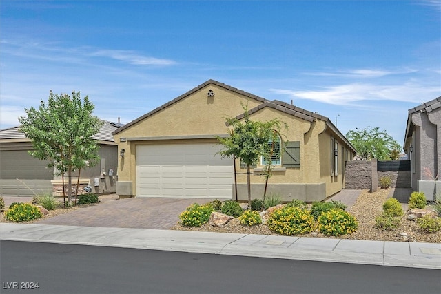 view of front of home featuring a garage