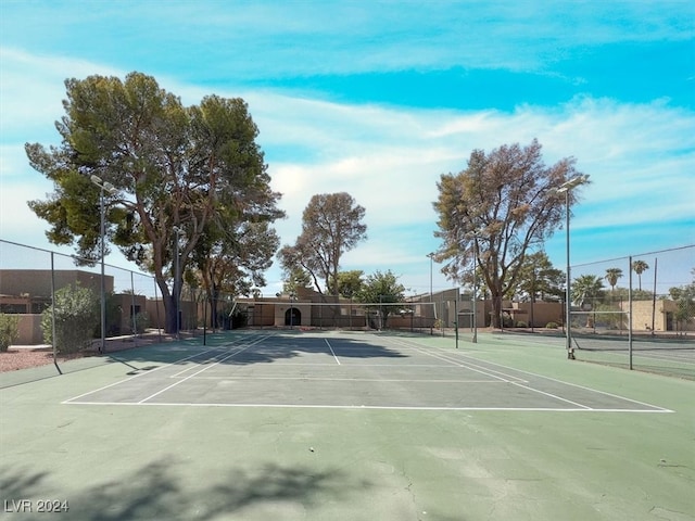 view of sport court