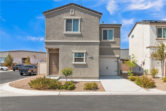 view of front of home featuring a garage