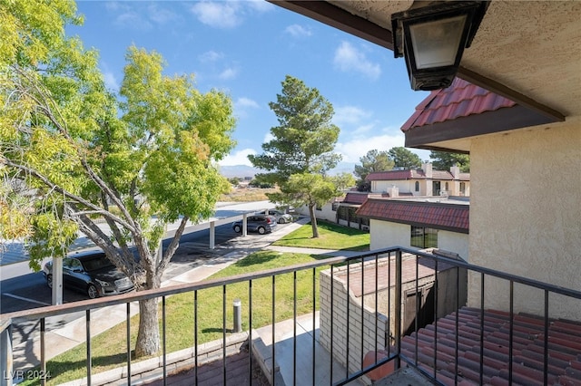 view of balcony