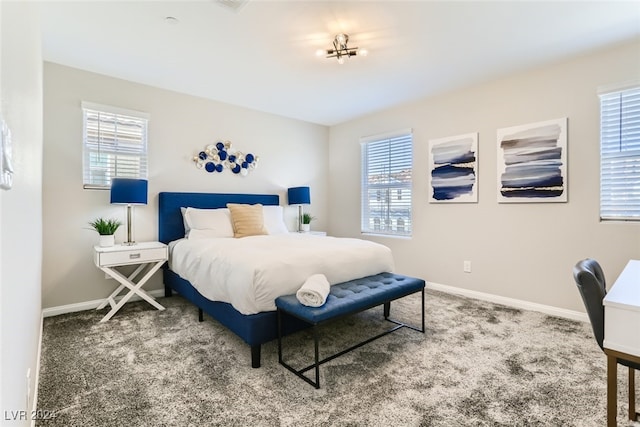 bedroom with carpet flooring