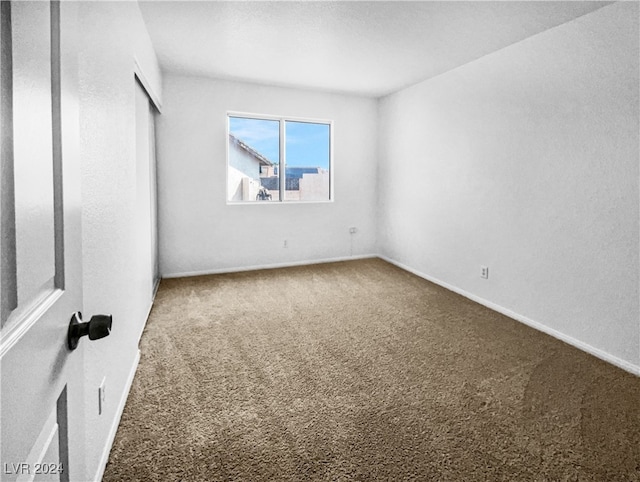 view of carpeted empty room