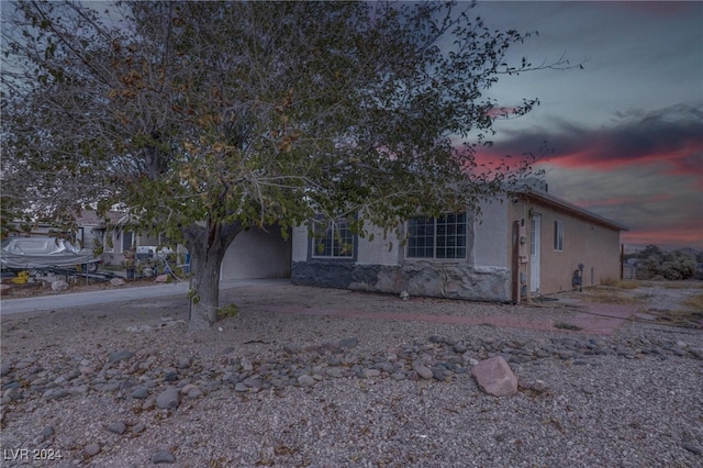 view of obstructed view of property