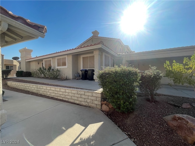 view of front of home