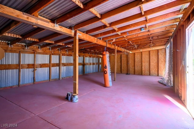 view of basement