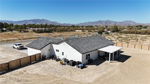 aerial view featuring a mountain view