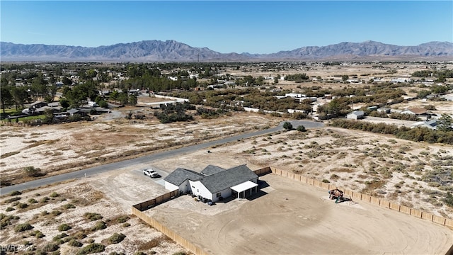 aerial view featuring a mountain view