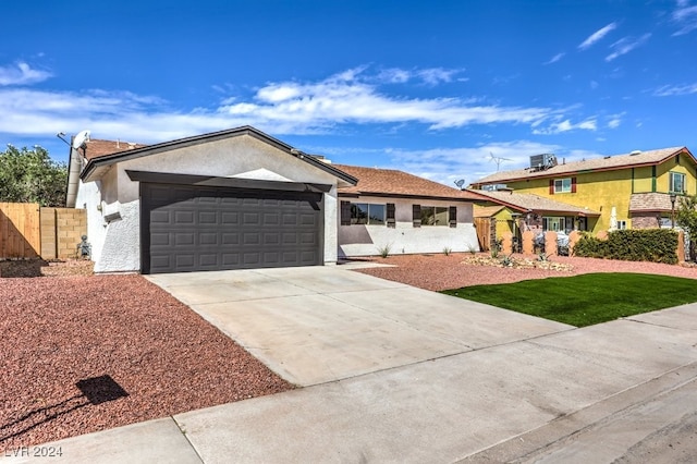 view of front facade featuring a garage