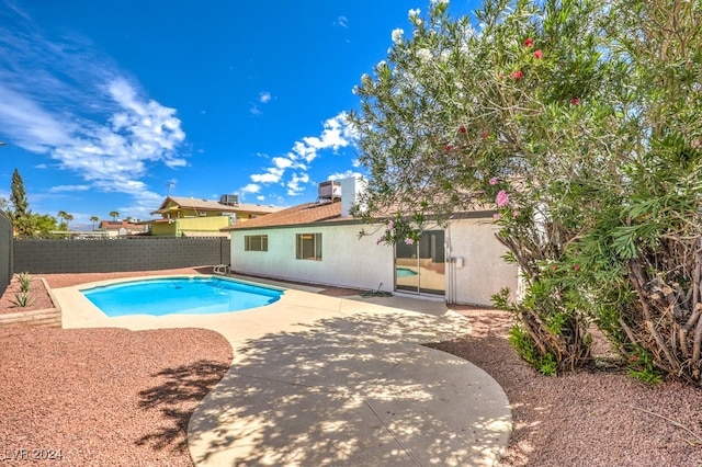 view of pool with a patio