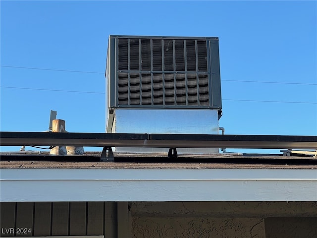 exterior details with central air condition unit