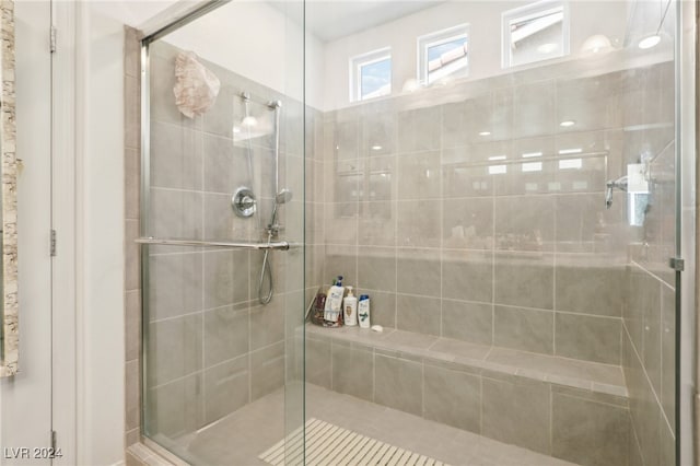 bathroom with walk in shower