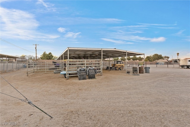 view of stable