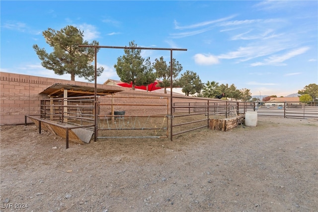 view of stable