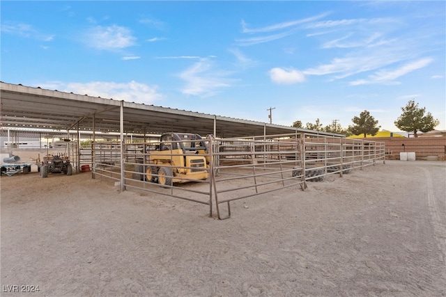 view of stable