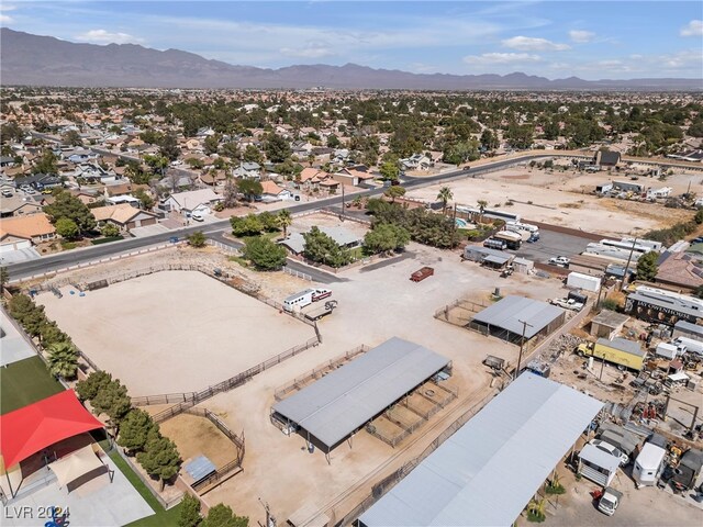 aerial view featuring a mountain view