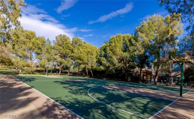 view of sport court with community basketball court