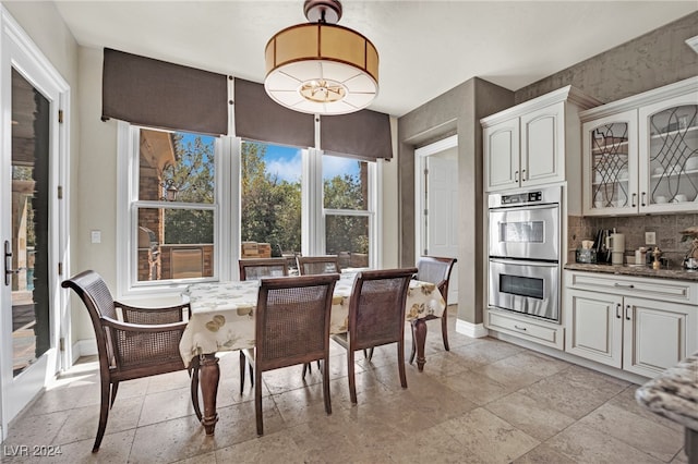 view of dining area