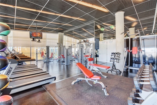 view of exercise room