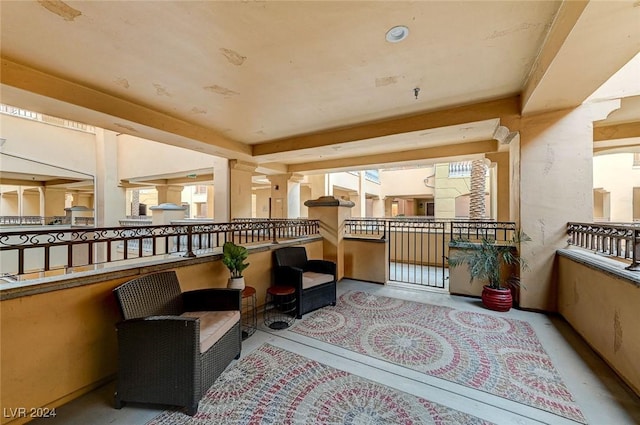view of balcony