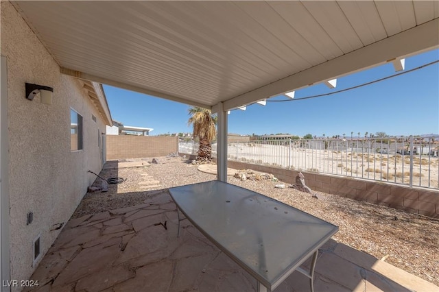view of patio / terrace with a fenced backyard