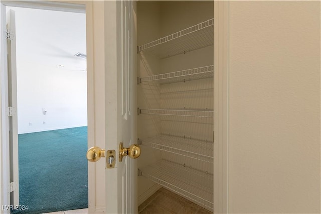 closet featuring visible vents