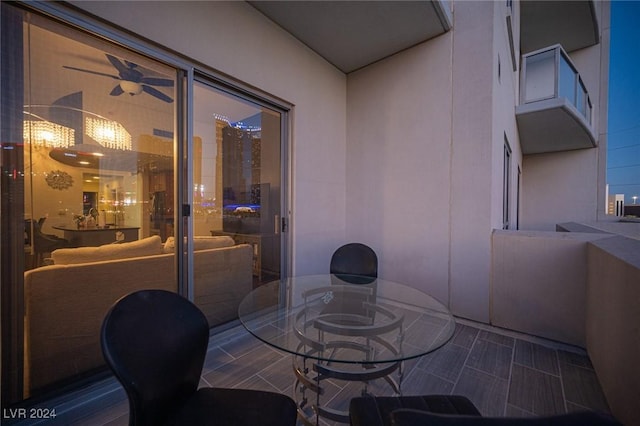 view of balcony
