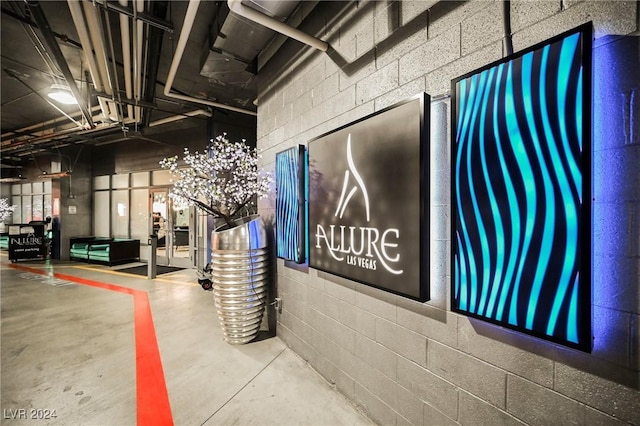 view of welcome area