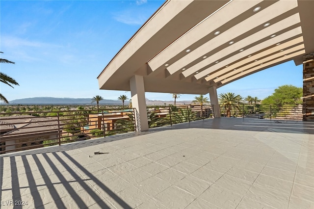 view of patio / terrace with a balcony