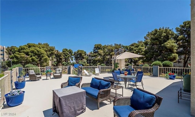 view of patio / terrace with outdoor lounge area