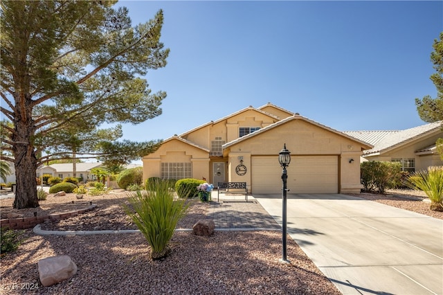 view of front of home featuring a garage