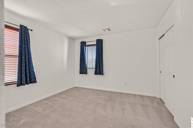 view of carpeted empty room