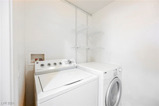 laundry room featuring washer and dryer