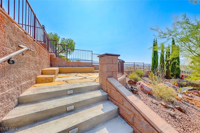 view of stairs