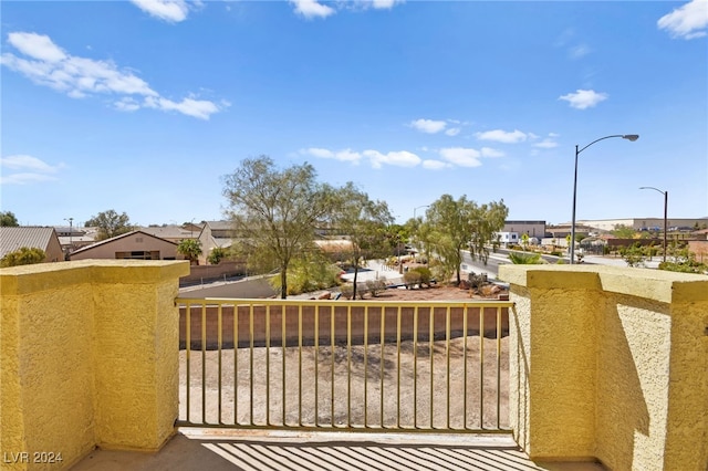 view of balcony