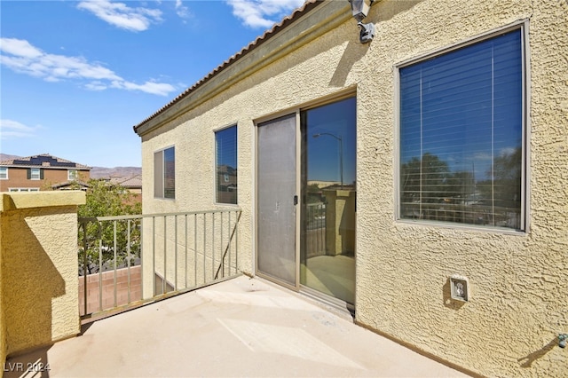 view of balcony