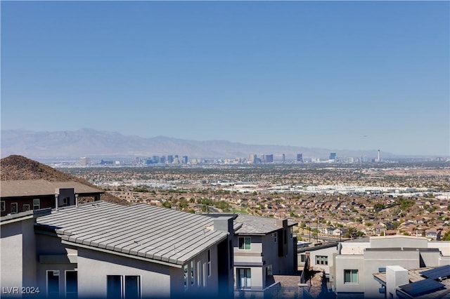 view of city with a mountain view