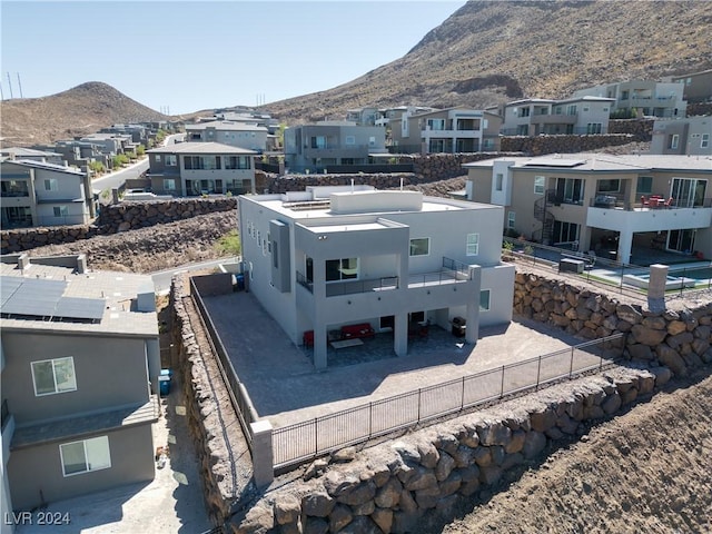 aerial view featuring a mountain view