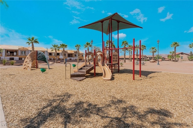 view of jungle gym