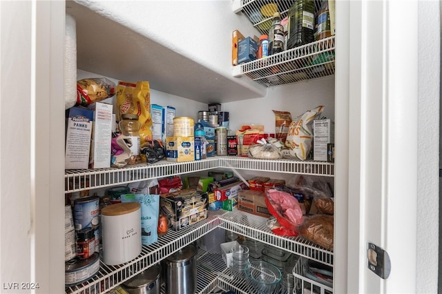 view of pantry