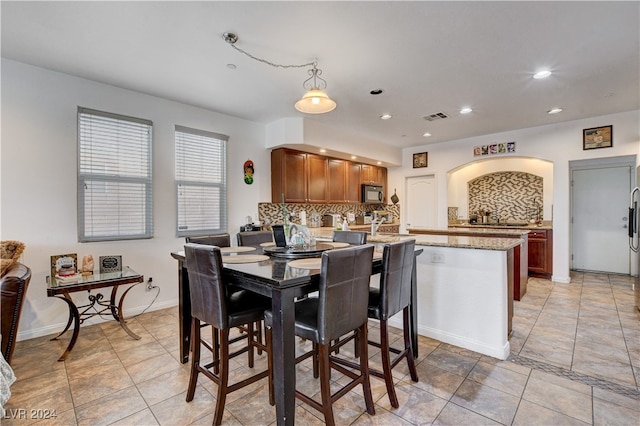 view of dining room